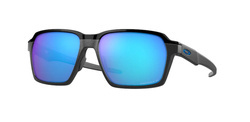 OAKLEY 4143 05 58-16-145 PARLAY MATTE BLACK/PRIZM SAPPHIRE POLARIZED
